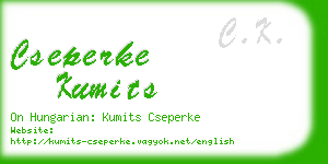 cseperke kumits business card